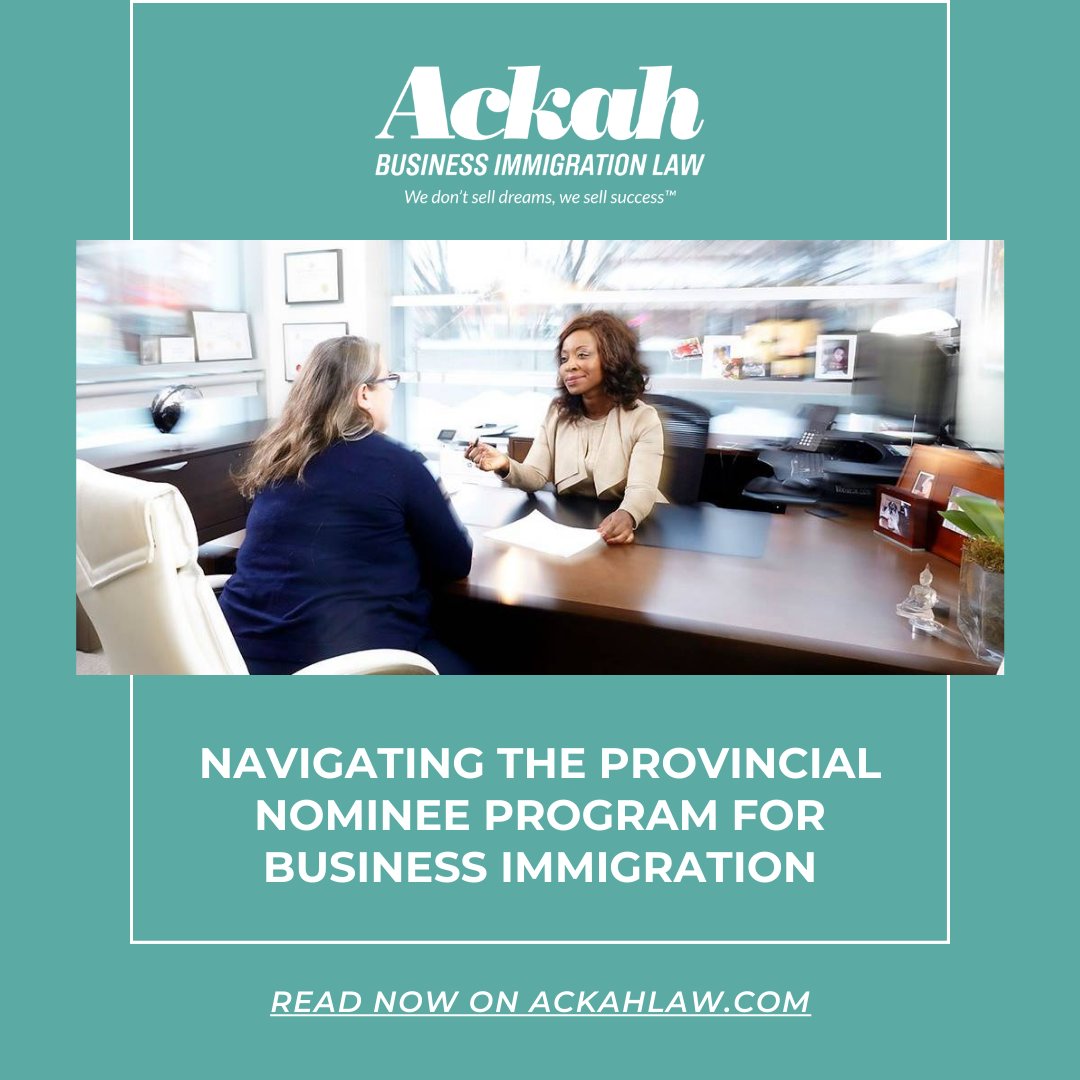 AckahLaw's tweet image. Navigating the Provincial Nominee Program for Business Immigration👉 ackahlaw.com/news/navigatin…
#CanadianImmigration #BusinessImmigration #ProvincialNomineeProgram #EntrepreneurshipCanada #ImmigrationGuide #CanadaBusiness #PNPCanada #lawyer