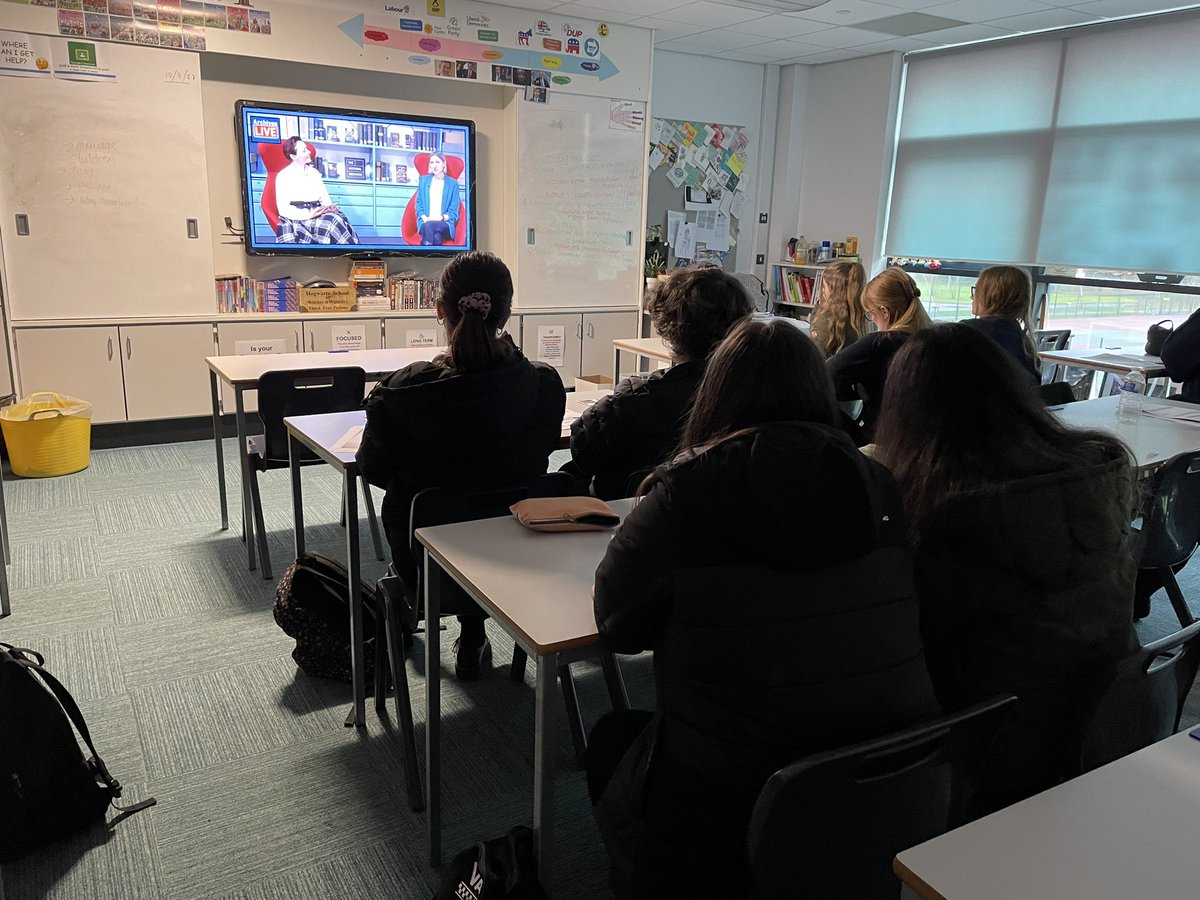Lush session with Year 12 watching <a href="/TracyBorman/">Tracy Borman OBE</a> on #ArchivesLive looking at her five favourite Tudor documents.

Amazing insight into the work of Historians and a tough palaeography challenge. Tudor handwriting is