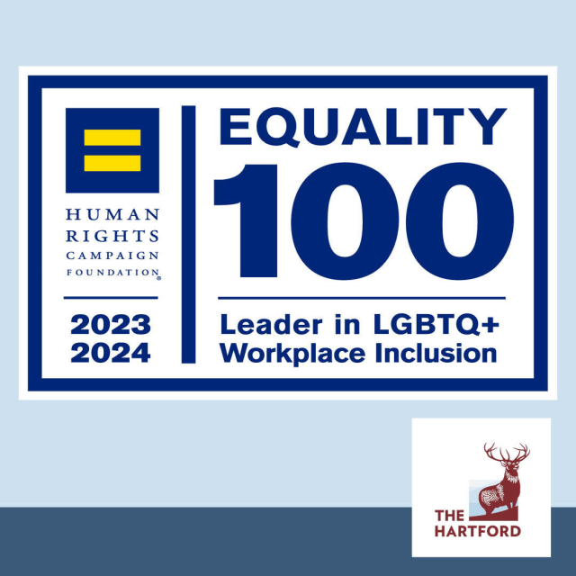 arodz623's tweet photo. The Hartford has received the highest score of 100 on the 2023 Human Rights Campaign Foundation’s Corporate Equality Index, measuring corporate policies and practices related to LGBTQ+ workplace equality. https://t.co/Dty4PXaDAh #IWork4TheHartford https://t.co/itvBKdDaC1 https://t.co/8JKShkDEq8