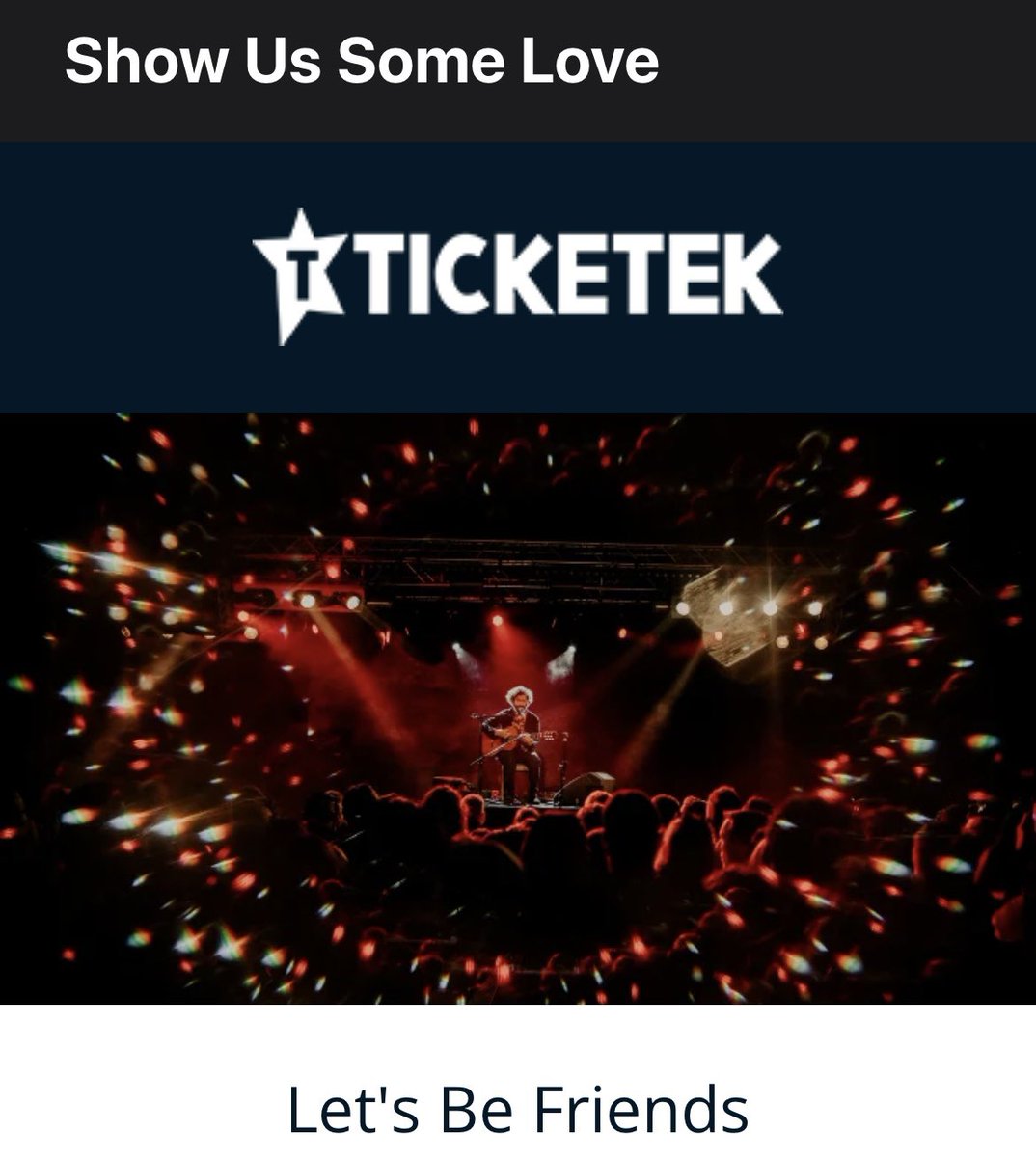 Not after that GA ticket buying experience the other day, sorry x