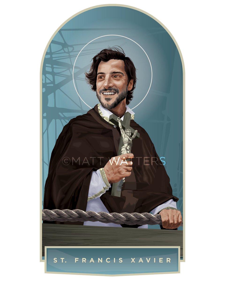 Yesterday was the Feast of St. Francis Xavier. Happy belated feast day St. Francis and please continue to pray for us all! @SrTeresam #Catholic etsy.com/shop/matthewwa…