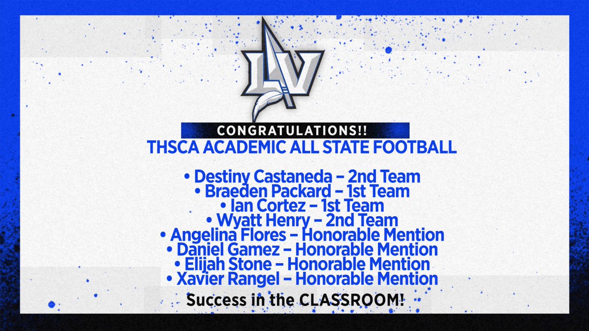 San Angelo ISD Athletics (@saisd_athletics) on Twitter photo Congratulations to these Lake View Chief Football players who were named THSCA Academic All-State! <a href="/LV_CHIEFS_FB/">LAKE VIEW CHIEFS FOOTBALL</a> Congratulations to these Lake View Chief Football players who were named THSCA Academic All-State! <a href="/LV_CHIEFS_FB/">LAKE VIEW CHIEFS FOOTBALL</a>