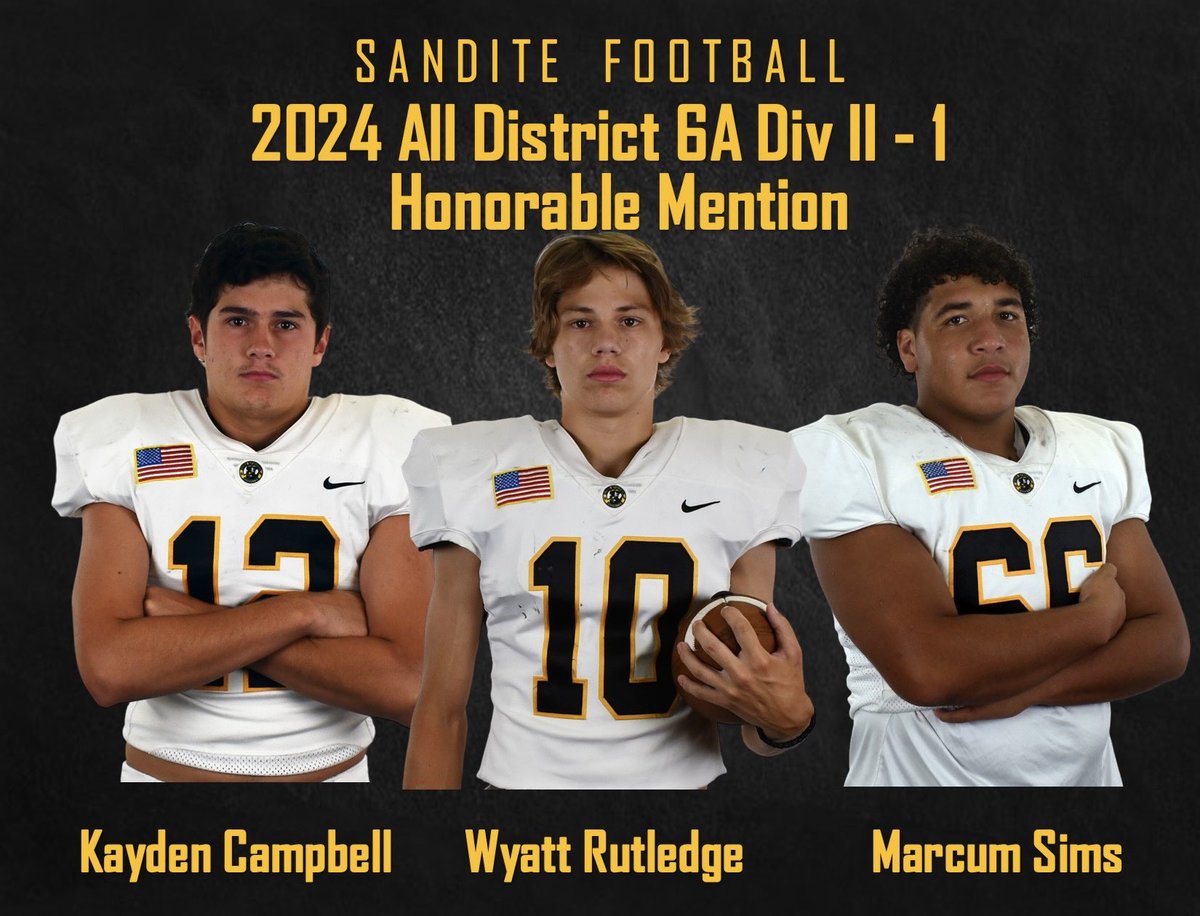 Congratulations to these players being named All District Honorable Mention. <a href="/camp2_k/">KaydenCampbell</a> <a href="/wyattrut17/">wyatt</a> <a href="/Marcuskyler2024/">Marcus Sims</a>