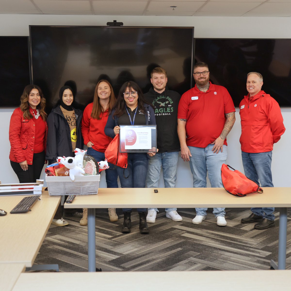 AuroraPD's tweet photo. Last week, a few of our officers were recognized by local Target employees for their commitment to the store! 🙌

The Ellsworth Target team commended Officers Medina, Vasquez, Valdez and Lemay from District 2 for their service and collaboration.

In their words, these officers have gone above and beyond in their roles, actively participating in closing cases, promptly responding to the store's requests for assistance and fostering positive engagement within the community.

Employees said their outstanding commitment shines through in their efforts to combat retail theft, making a significant impact at this Target location.

We so appreciate their kind words and we thank them for recognizing our officers! 🌟

#CommunityCommitment #WhyWeWearTheBadge #RelationalPolicing