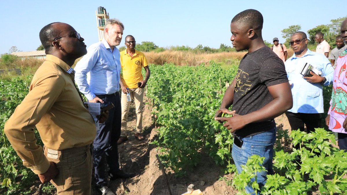 Joris Jurriëns Ambassadeur des Pays-Bas près le Bénin,
@ACMA2BENIN
dont le pays finance le programme ACAM3 en visite sur le terrain. Première étape de son périple, le site hydroagricole de Itagui dans la commune de Dassa ce 04 Décembre 2023. 
<a href="/IFDCGlobal/">IFDC</a>
<a href="/CARE_BeninTogo/">CARE Bénin/Togo</a>
<a href="/100KI/">なつのひ</a>