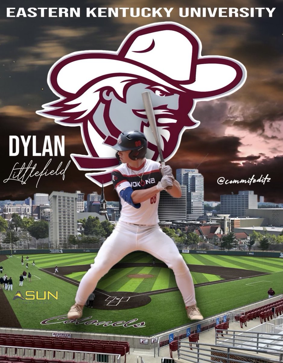 I’m excited and beyond grateful to announce my commitment to play Division 1 baseball at Eastern Kentucky University. I’d like to thank my parents, coaches and teammates for helping me along the way.  Thank you <a href="/chrisprothro8/">Chris Prothro</a> and <a href="/whoiswaltjones/">Walt Jones</a> for giving me this opportunity!