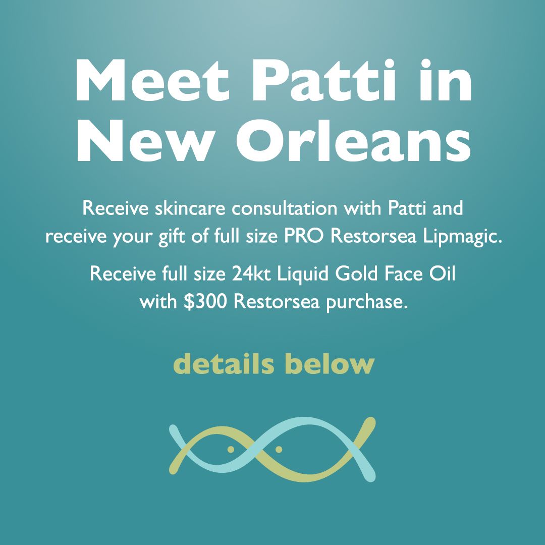 Meet Patti in New Orleans!⁠
⁠
When: Thursday, December 7, 2023, 11:30am-6:30pm CST⁠
⁠
DM us to book or call: 212-828-8852⁠
⁠

#NewOrleans #Dermatology #Consultation #Skincare #Restorsea