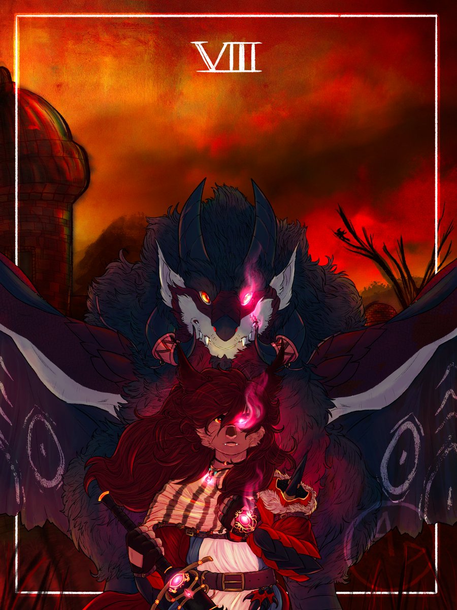 votyasche's tweet photo. VIII: STRENGTH

☀️ But she and her furry friends
Took down the queen bee and her men
And that's how the story goes
The story of the beast with those four dirty paws☄️ https://t.co/W6KmJS5P26