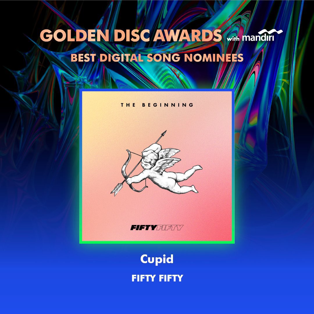 ablumebrasil's tweet photo. “Cupid” do FIFTY FIFTY (#SAENA, #KEENA, #SIO, #ARAN) foi indicada à categoria “Best Digital Song” na 38° edição do “Golden Disc Awards” 💘 https://t.co/dr15kQOFnS