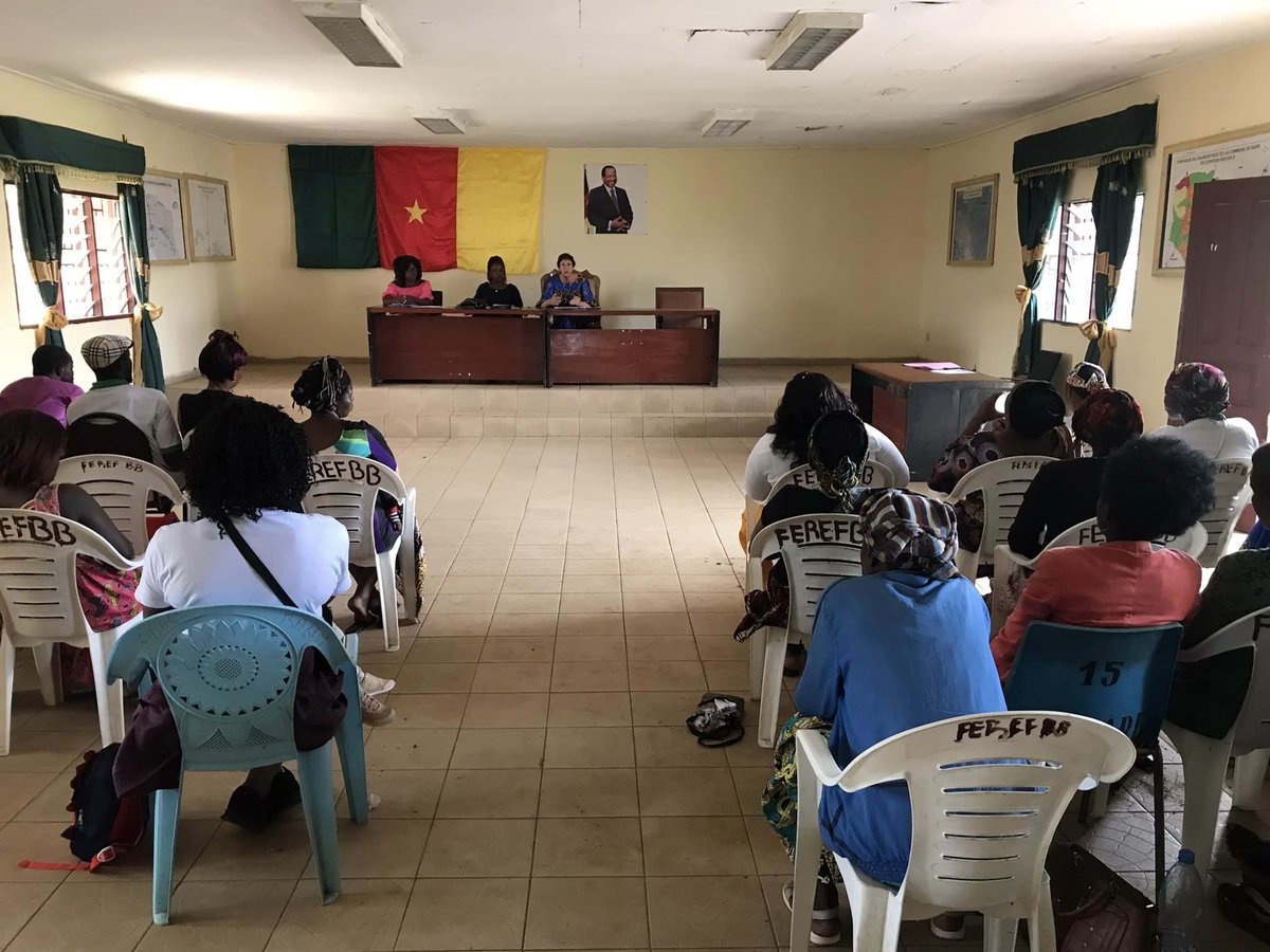 CanadaCameroon's tweet photo. Eliminating #SGBV is a central element of 🇨🇦's Feminist Foreign Policy. In 🇨🇲, our partner @DynamicFemmes1 is initiating a series of practical training in Moungo benefiting in particular internally displaced women from the #NWSW crisis. #16Days #EndSGBV #CFLI @lorraine_canada https://t.co/AcqBD6fnYX