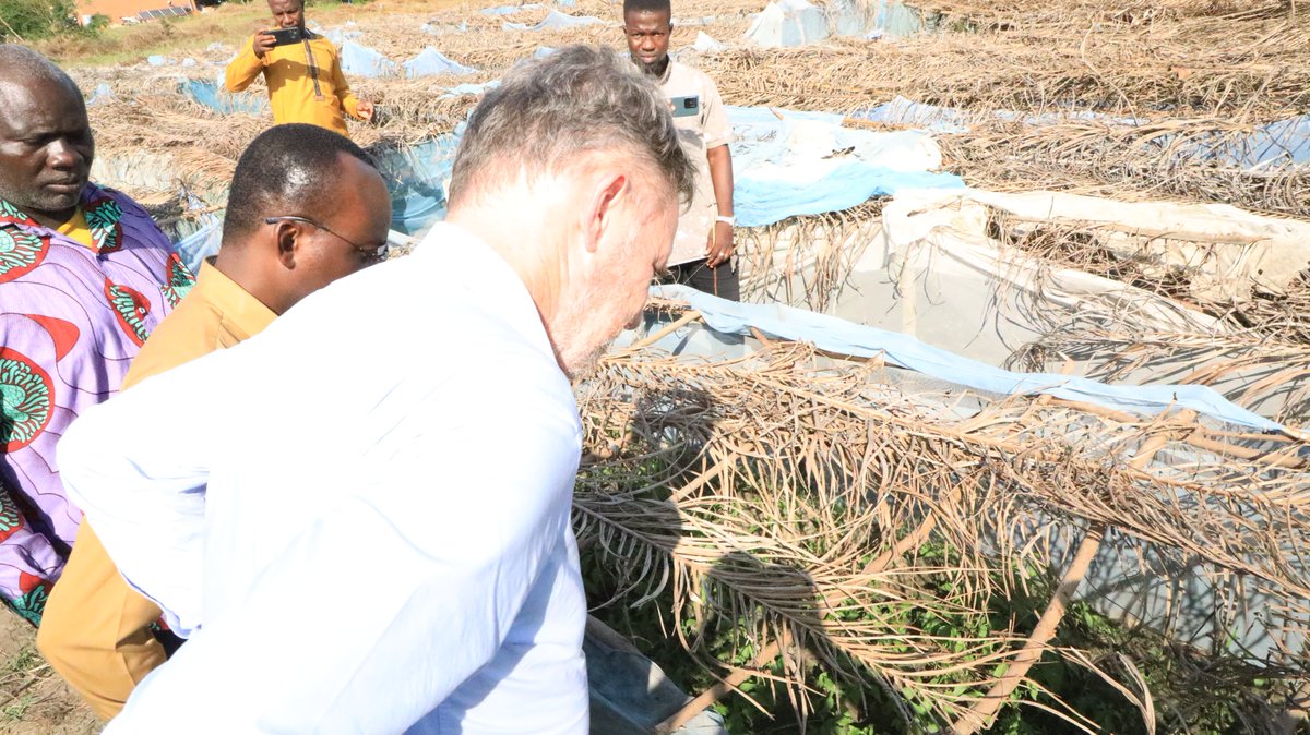 Site hydroagricole de Itagui,commune de Dassa, ce 04 Décembre 2023 @ACMA2BENIN, l'Ambassadeur des Pays-Bas près le Bénin,Joris Jurriën s'imprègne des dispositions en cours pour les cultures de contre saison, notamment le piment et la tomate. <a href="/IFDCGlobal/">IFDC</a> <a href="/CARE_BeninTogo/">CARE Bénin/Togo</a> <a href="/100KIT/">KIT</a>