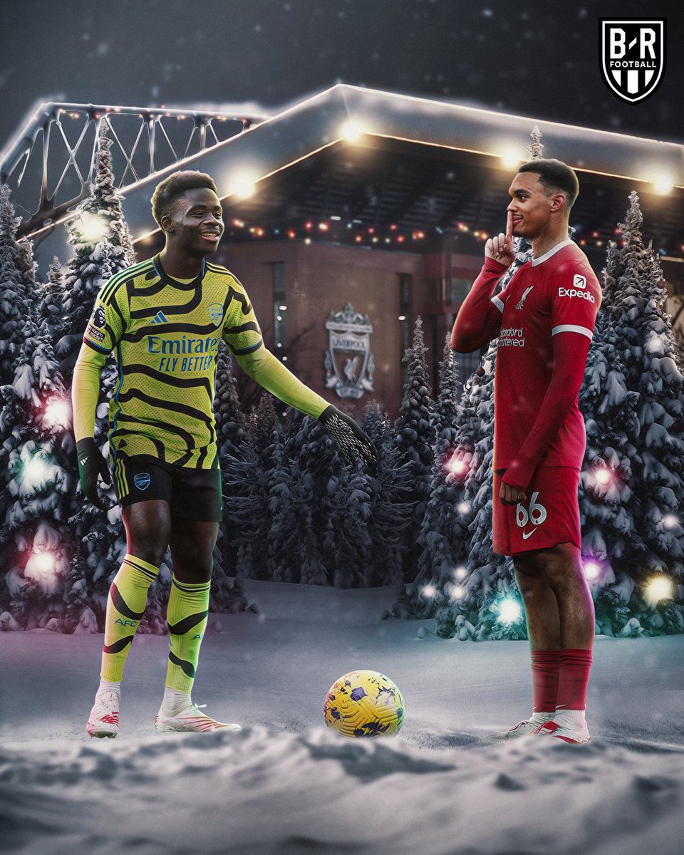 Arsenal and Liverpool are currently first and second in the Premier League. 

𝐃𝐞𝐜𝐞𝐦𝐛𝐞𝐫 𝟐𝟑: Liverpool vs. Arsenal 

An early Christmas present 🎁