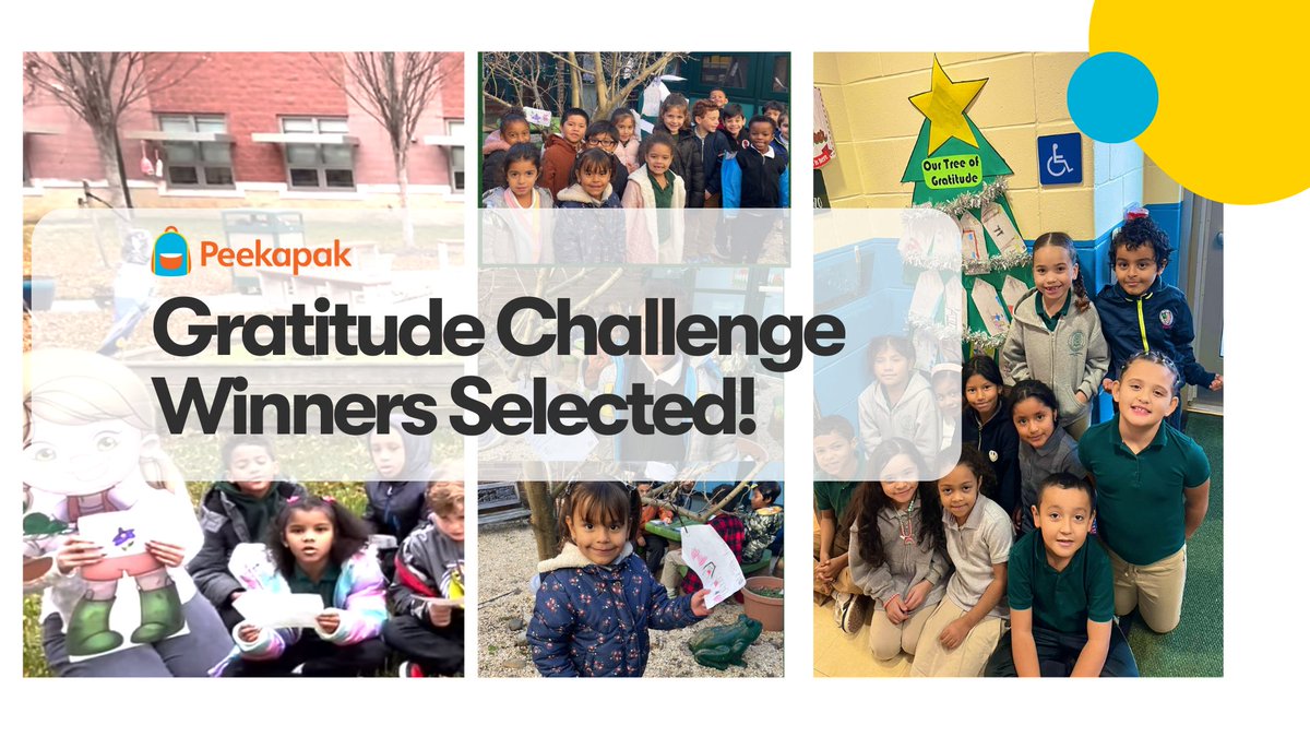 A huge shout out to everyone who participated in our #GratitudeChallenge. We're thrilled to announce our winners: 
🥇 <a href="/michele_morey/">Michele Morey</a> 
🥈 <a href="/morrisave14/">Room #14 Morris Ave</a> 
🥉 <a href="/Miss_Mozo_/">Johanna Mozo</a> 
Read more about the challenge and honorable mentions at buff.ly/3R1PJmu