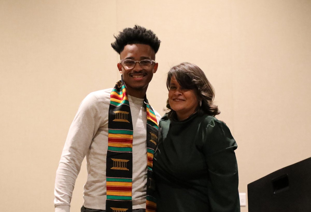 BloomsburgU's tweet photo. “I sat right there, literally in the same seat as you. I’m here to tell you ... you’re more prepared for what comes next than you realize. Make sure you celebrate this moment because it’s worthy.”  🎉🎓🐾 #FirstWorld #HuskyPride #BUClass2023 #BloomOnward #graduation https://t.co/62lmSq3Pvr