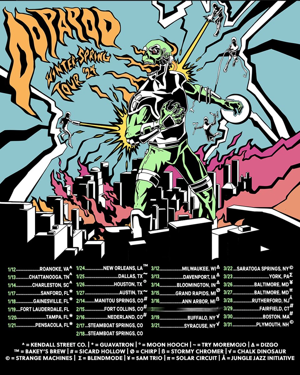 Dopapod (@dopapod) on Twitter photo FULL WINTER/SPRING TOUR just announce, with support! FULL WINTER/SPRING TOUR just announce, with support!
