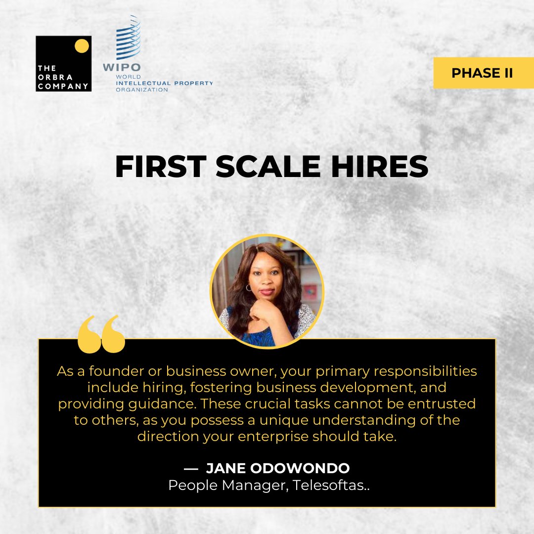 Theorbracompany's tweet image. &quot;You are the number one salesman in your company; no one else should be able to sell your products better than you.&quot; - Jane Odonwodo (WIPO IP LABS Incubation and Acceleration Program 2023)

#orbracompany #worldintellectualpropertyorganization #wipo2023 #intellectualproperty