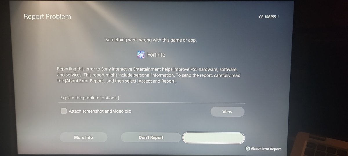 grobpa's tweet photo. @FortniteStatus when will ps5 be fixed. Haven't been able to get in since going live. https://t.co/0AuAdVHD7j