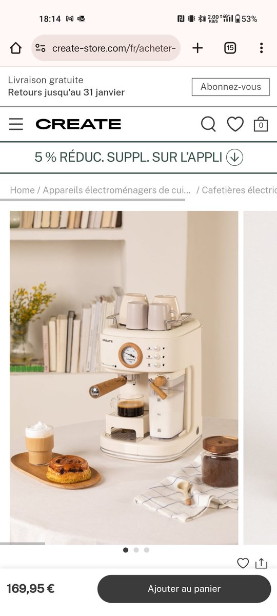 math_dcrz's tweet photo. @DrPioupiou Hello ! C'est très bizarre car j'ai déjà vu exactement la même machine mais sous une autre marque (découverte sur thé bradery) donc honnêtement ça pue un peu... Pour les bons plans je te conseille dealabs, il y a cette Delonghi a très bon prix chez Boulanger par exemple ! https://t.co/zmwqpZPf2z