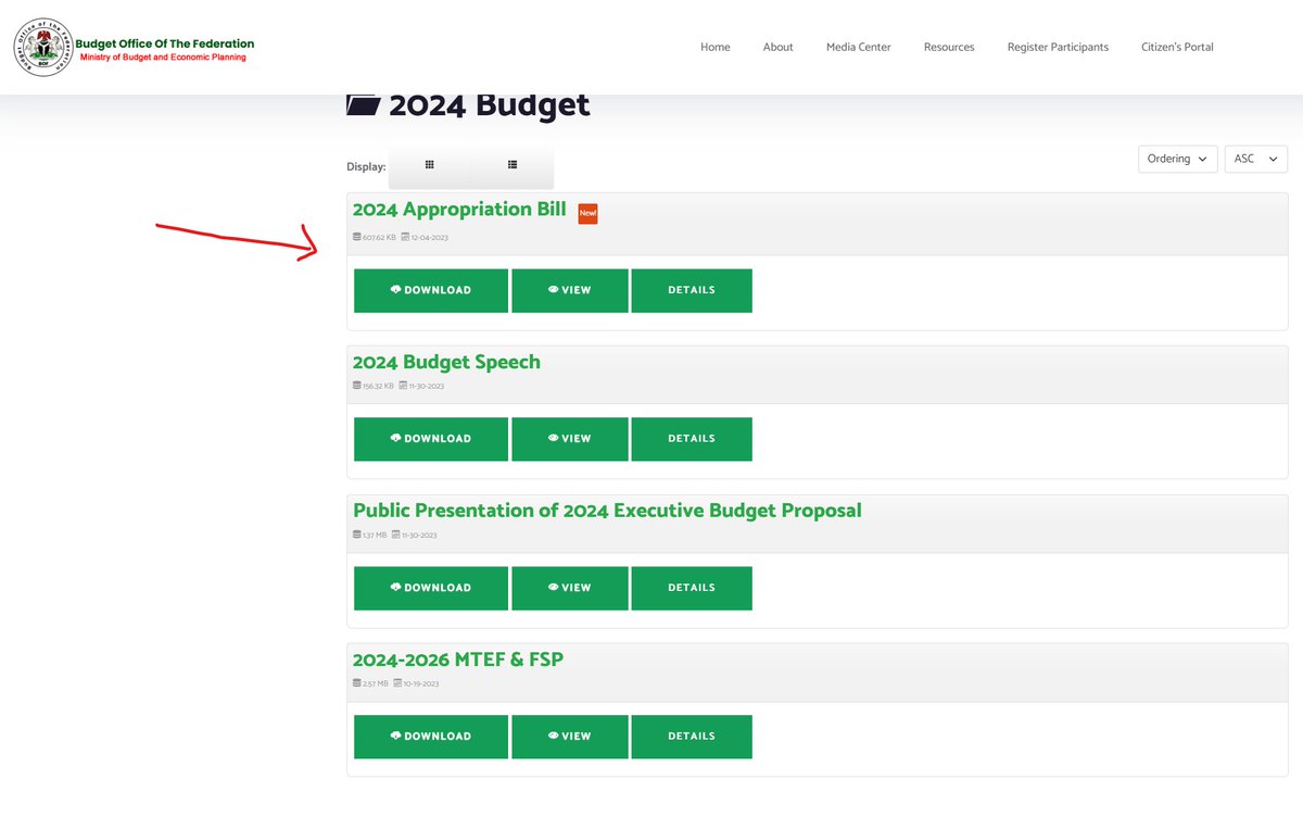 FinPlanKaluAja1's tweet photo. I can confirm that the summaries for the 2024 Federal Budget have been posted on the Federal Budget Office website.

However, what has been posted is the summary heads, so I now know that the Ministry of Agriculture has allocated N110b as recurrent expenditure and N223b as Capital.

However, there is still NO line-by-line breakdown of the Federal Budget.