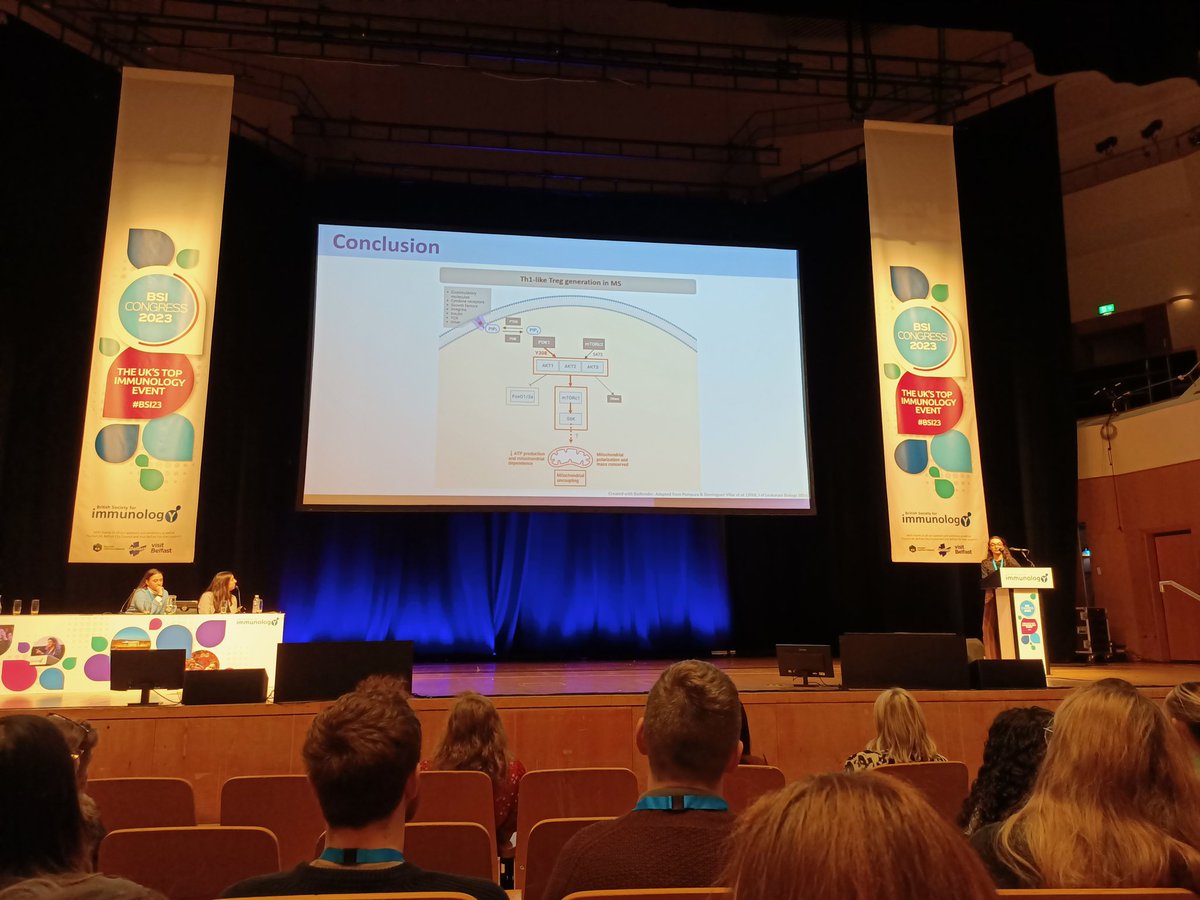 Huge congratulations to <a href="/RachelClmb/">Rachel</a> for her amazing bright sparks presentation and second place prize 🏆! If you missed her talk, catch it again later this week the in BSI immunometabolism session at 11:00 on Wednesday!