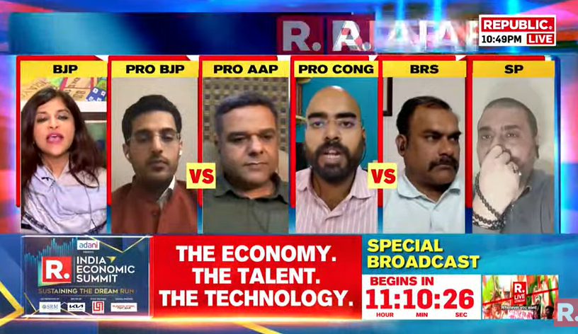 republic's tweet photo. #StopEVMExcuse | Why do you blame the EVMs? Supreme Court says there is no question of EVMs being hacked. We have accepted every defeat of ours. How can it be accepted by the BJP?: Shazia Illmi, (@shaziailmi) Spokesperson, BJP
Tune in to watch The Debate and fire in your views using the hashtag - https://t.co/TFbdl7eQwt
#EVM #INDIAlliance #Congress #ArnabGoswami #Congress