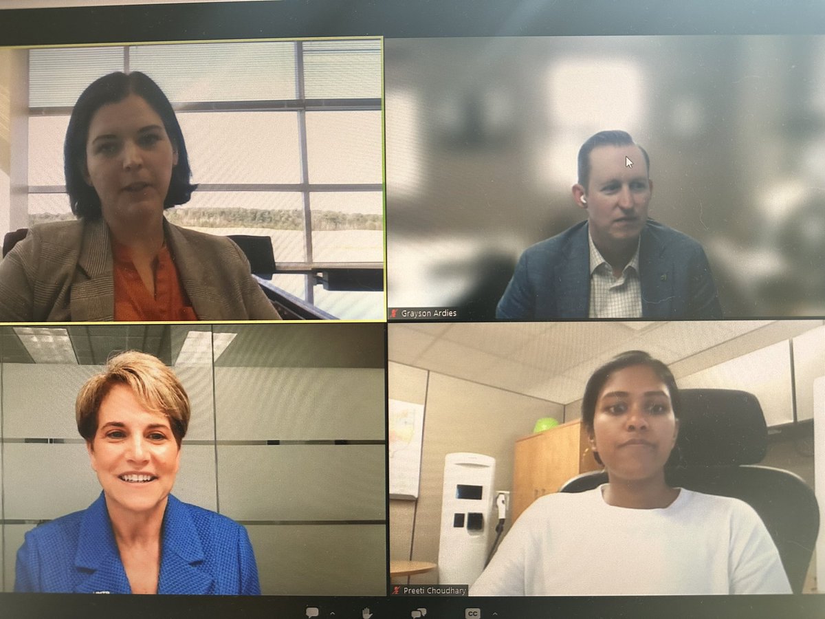 Thank you to <a href="/HNTBCorp/">HNTB</a> for a great conversation at <a href="/WTS_Org/">WTS International</a> on “The Path to a Vibrant Advanced Air Mobility Ecosystem.” Great insights and new technology coming from <a href="/NCDOT/">NCDOT</a>, <a href="/DriveOhio/">DriveOhio</a>, and <a href="/oklahomaaero/">Oklahoma Department of Aerospace and Aeronautics</a>. Learning a lot on this webinar!