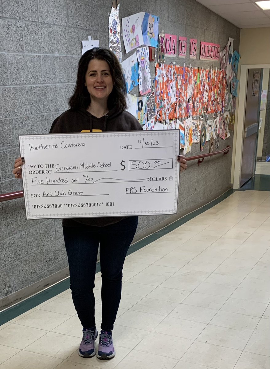 MrsCastorena_'s tweet photo. Thank you @EPSF_WA the students in my art club are so excited! #artgrant #supportthearts @EPS_EvergreenMS https://t.co/QsroR3k2ml
