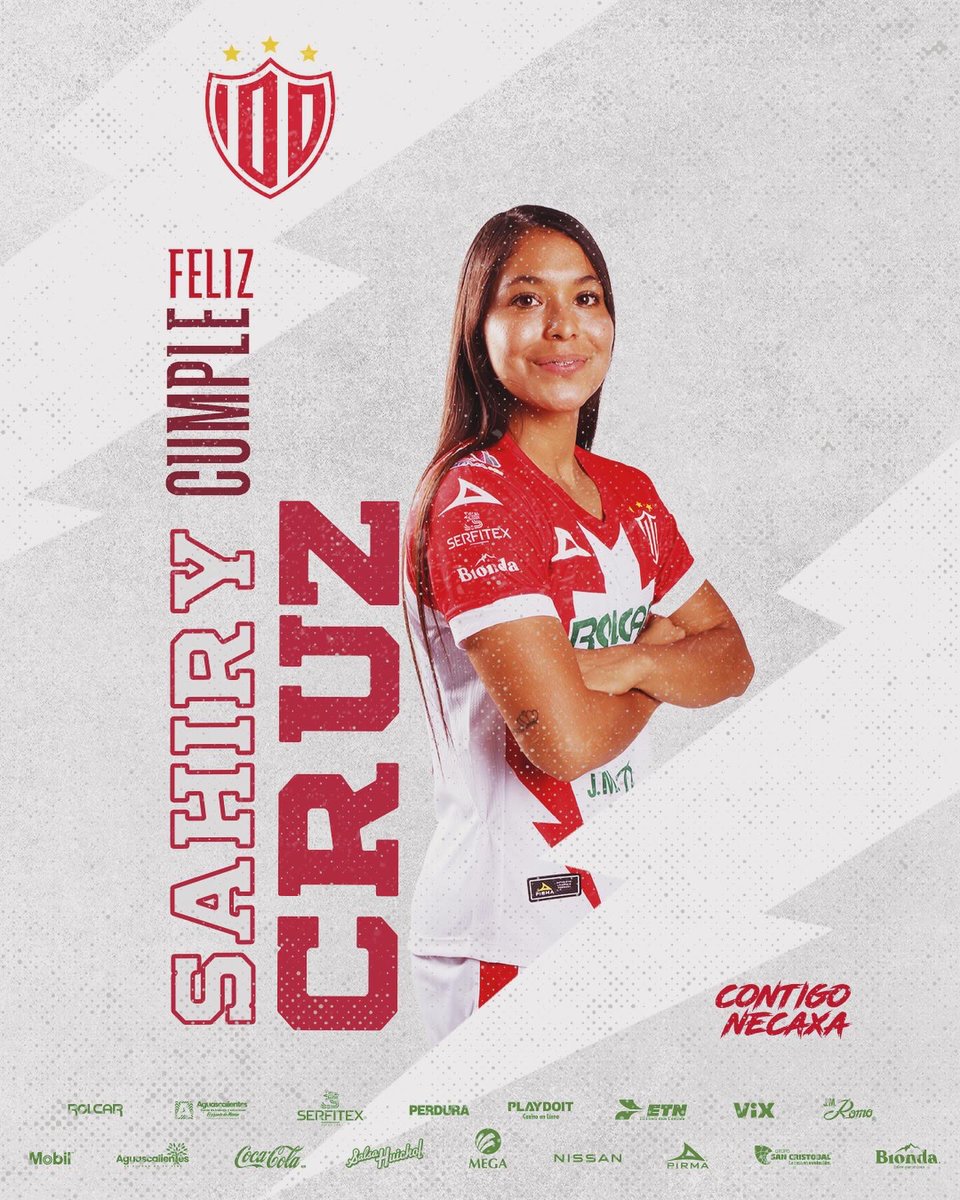 ✨Te deseamos un muy feliz cumpleaños <a href="/SahiryCruz/">Sahiry Cruz</a> ✨

¡Esperamos que muy pronto estés de vuelta en los campos de juego! ✨🫶🏼