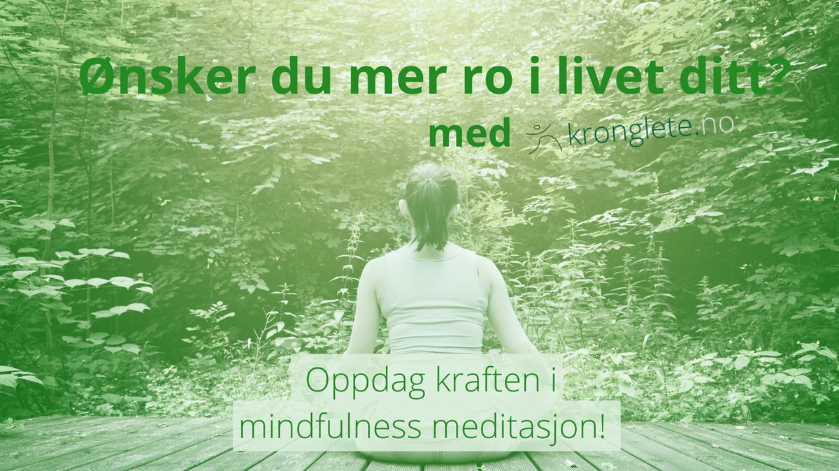 kronglete_no's tweet photo. Er du på jakt etter en pause fra hverdagens stress? Oppdag kraften i mindfulness og meditasjon! 🌿✨
Ikke vent lenger med å ta det første skrittet mot en fredeligere tilværelse. Klikk på lenken under:

https://t.co/UYnhX4L7q1

#Mindfulness #Ro #Stressreduksjon https://t.co/UUmg5upzun