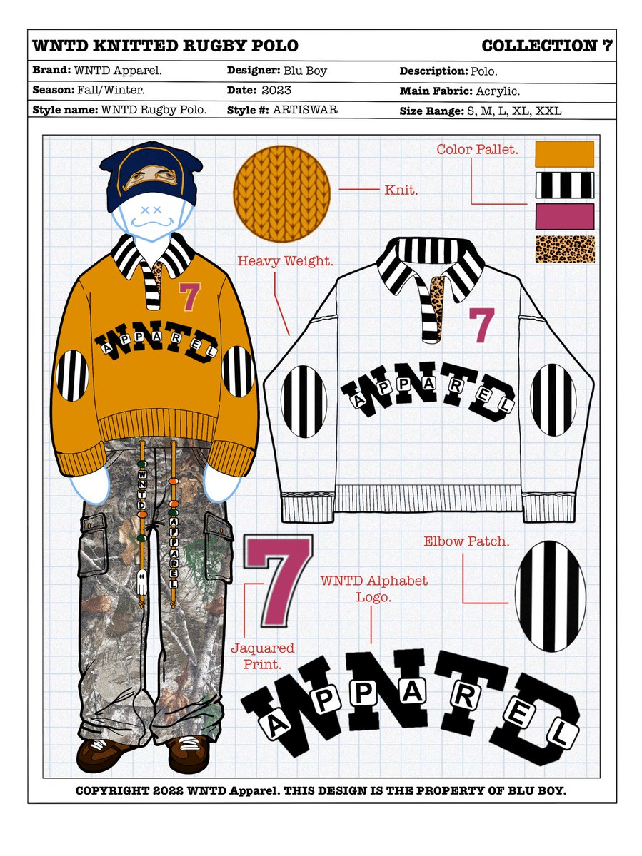 bluboy__'s tweet photo. WNTD Knitted Rugby Polo, Collection 7. https://t.co/nQfgSvvi4e