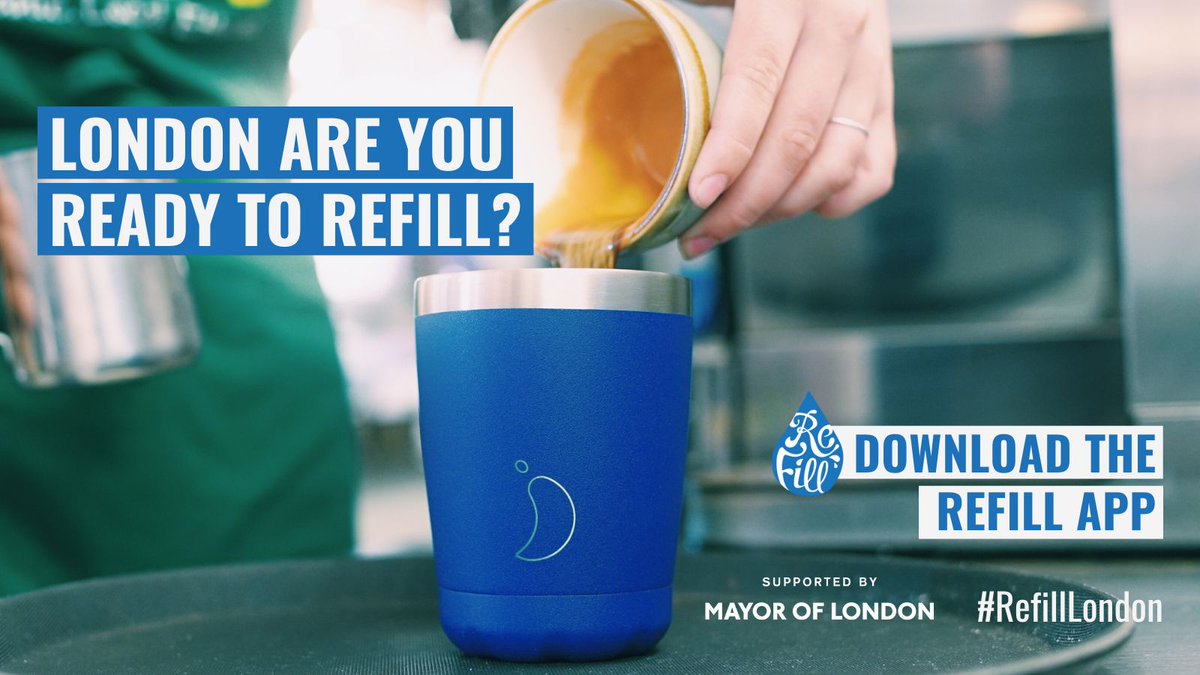 Refill's tweet image. Single-use coffee cups are rubbish! In the UK we use up to 5 BILLION each year🤦But we&apos;re on a mission with @mayorofldn @LDN_environment to change this. Use Refill to find 4,600+ Refill stations across London, including cafes where you can get a hot drink to go without the waste!