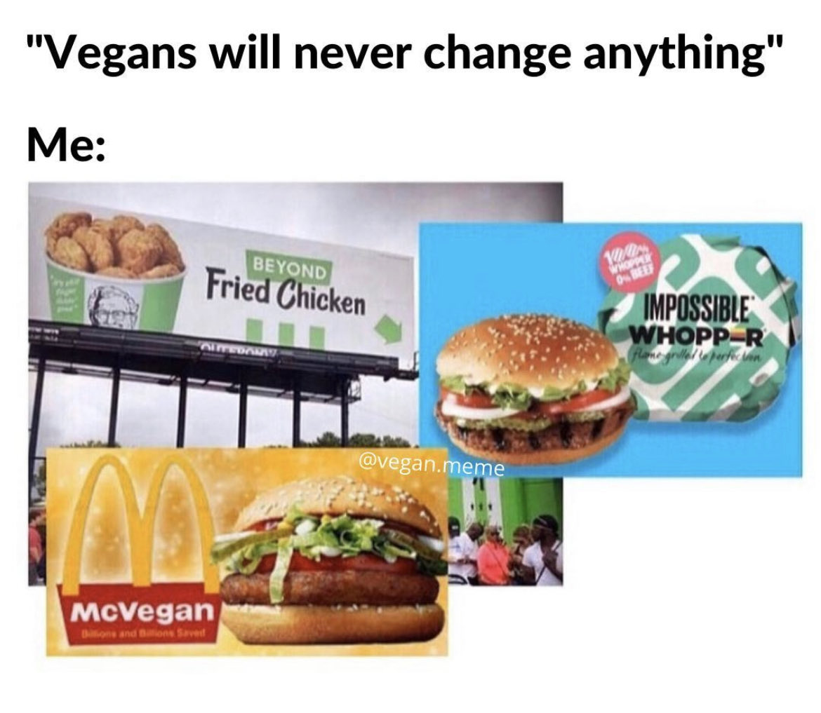 out of context vegan tweet media