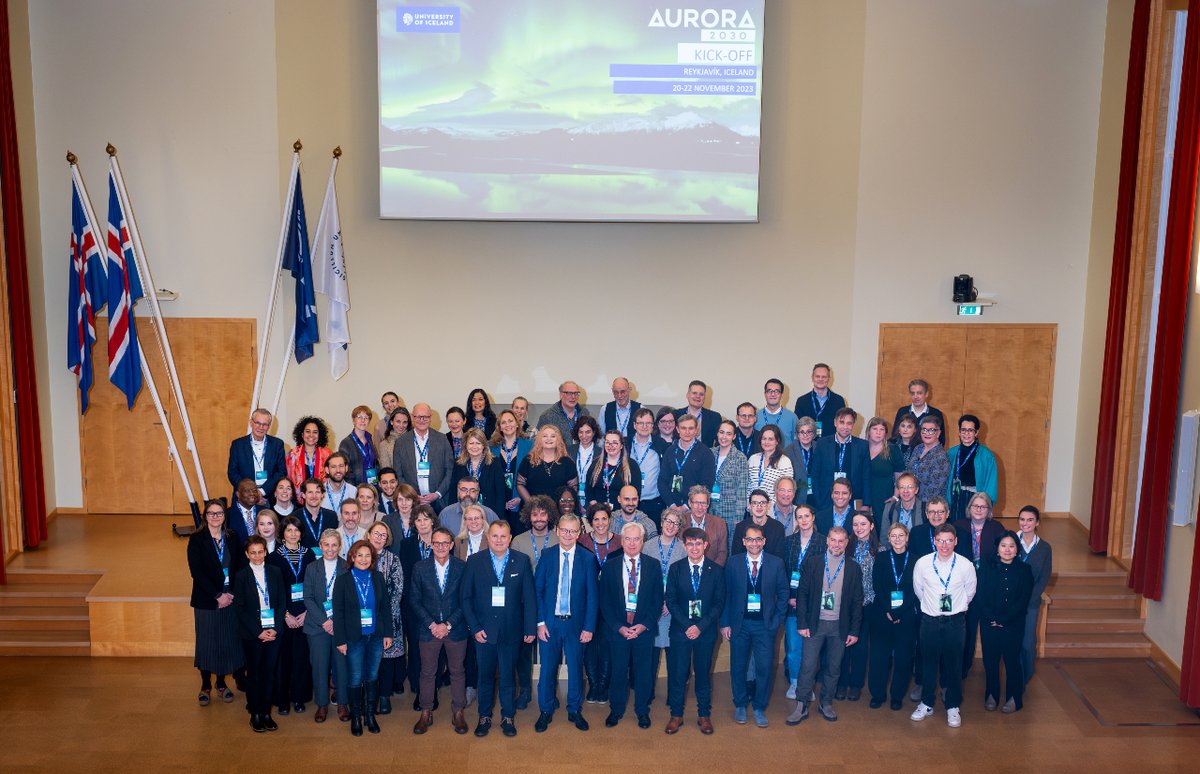 Reflecting on the remarkable event that unfolded at the end of November - the launch of the Aurora 2030 programme, hosted by @uni_iceland. Revisit the launch here: aurora-universities.eu/the-aurora-203…