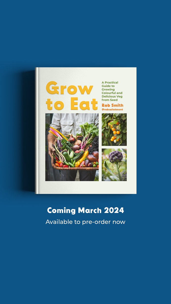 EXCITED TO ANNOUNCE MY FIRST BOOK!
.
It’s all about growing some amazing varieties of veg from seed, plus lots of Top Tips!
geni.us/growtoeat. 

#growtoeat #gardening #veg #veggies #vegpatch #vegetarian #allotment #growfromseed #seeds  #homegrown #book #books #plant #plants