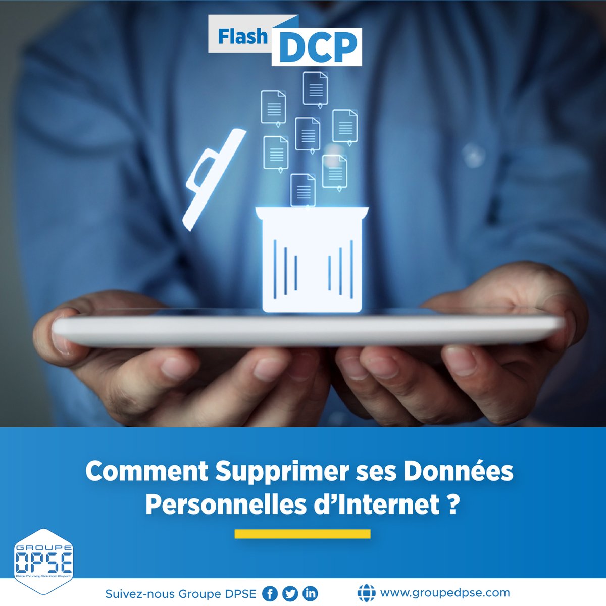 GroupeDPSE's tweet image. #FlashDCP | Comment Supprimer ses Données Personnelles d’Internet.
Pourquoi est-il important de les supprimer et comment procéder ?
Source : bit.ly/3NguUTd
Retrouvez-nous sur : groupedpse.com
#GroupeDPSE #ProtectionDonnéesPersonnelles #RGPD #Compliance