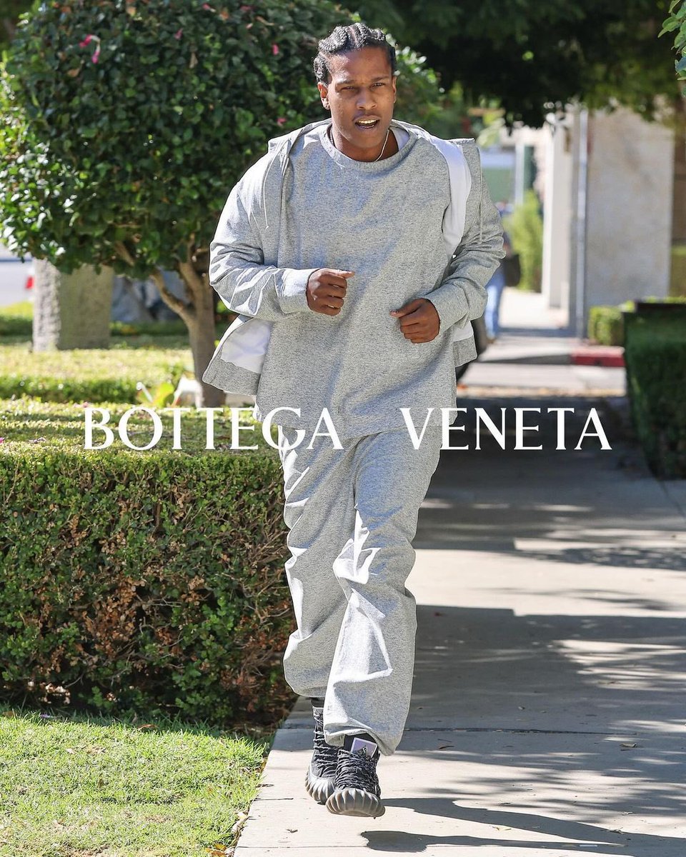 jacquemusx's tweet photo. A$AP Rocky for Bottega Veneta https://t.co/qG2Hstaqg8