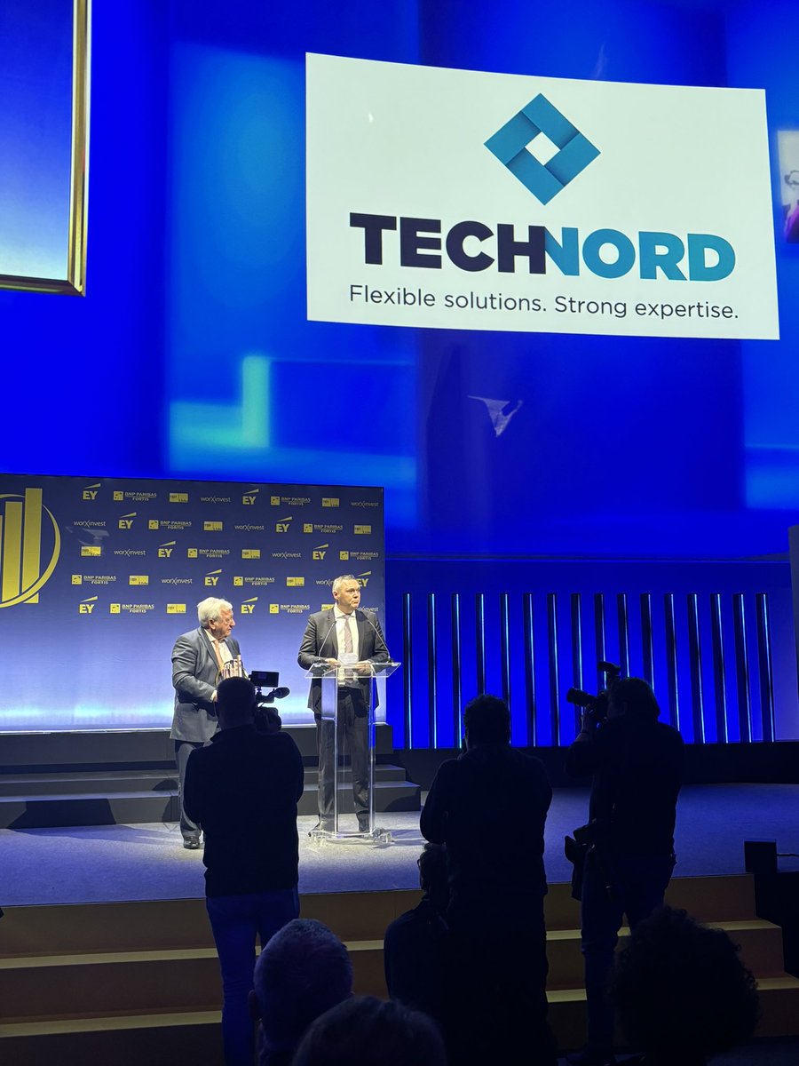 jmjavaux's tweet photo. Giga bravo à Technord, Entreprise de l’Année 2023, superbe entreprise familiale avec de belles valeurs…et félicitations à tous les finalistes. 👏👏👍👍#EDLA23 https://t.co/Q9wll6Z4LD