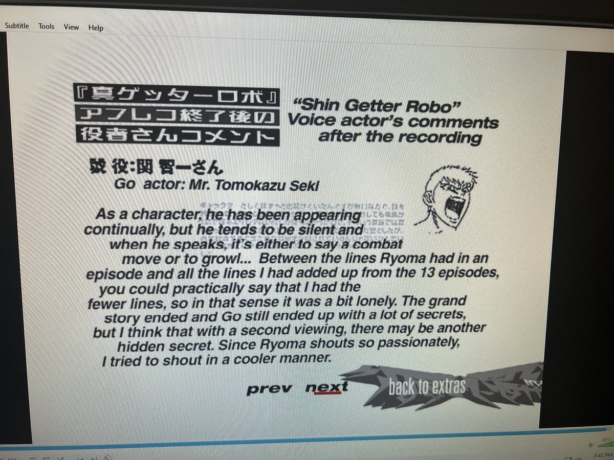 DailyGetterRobo's tweet image. Mr. Tomokazu Seki interview being Go in shin getter 
 #ShinGetterRobo #ShinGetterRoboArmageddon #真ゲッターロボ