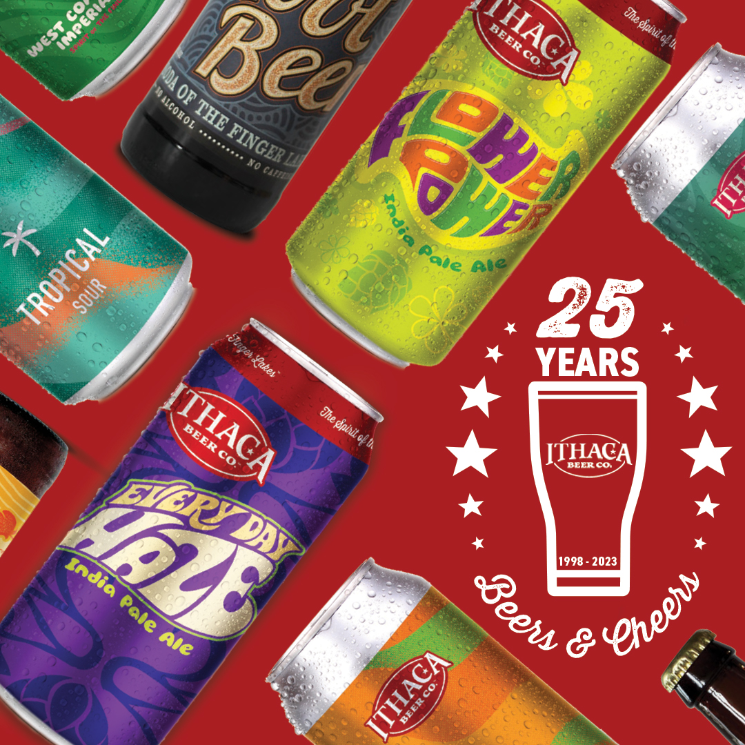 Now THAT'S reason to celebrate 🍻

Stop by our brewery taproom location TODAY from 7:30-10:30 pm to celebrate our 25th Anniversary! Tickets are available for purchase at the door. 

#IthacaBeerCo #25Years #BeersAndCheers