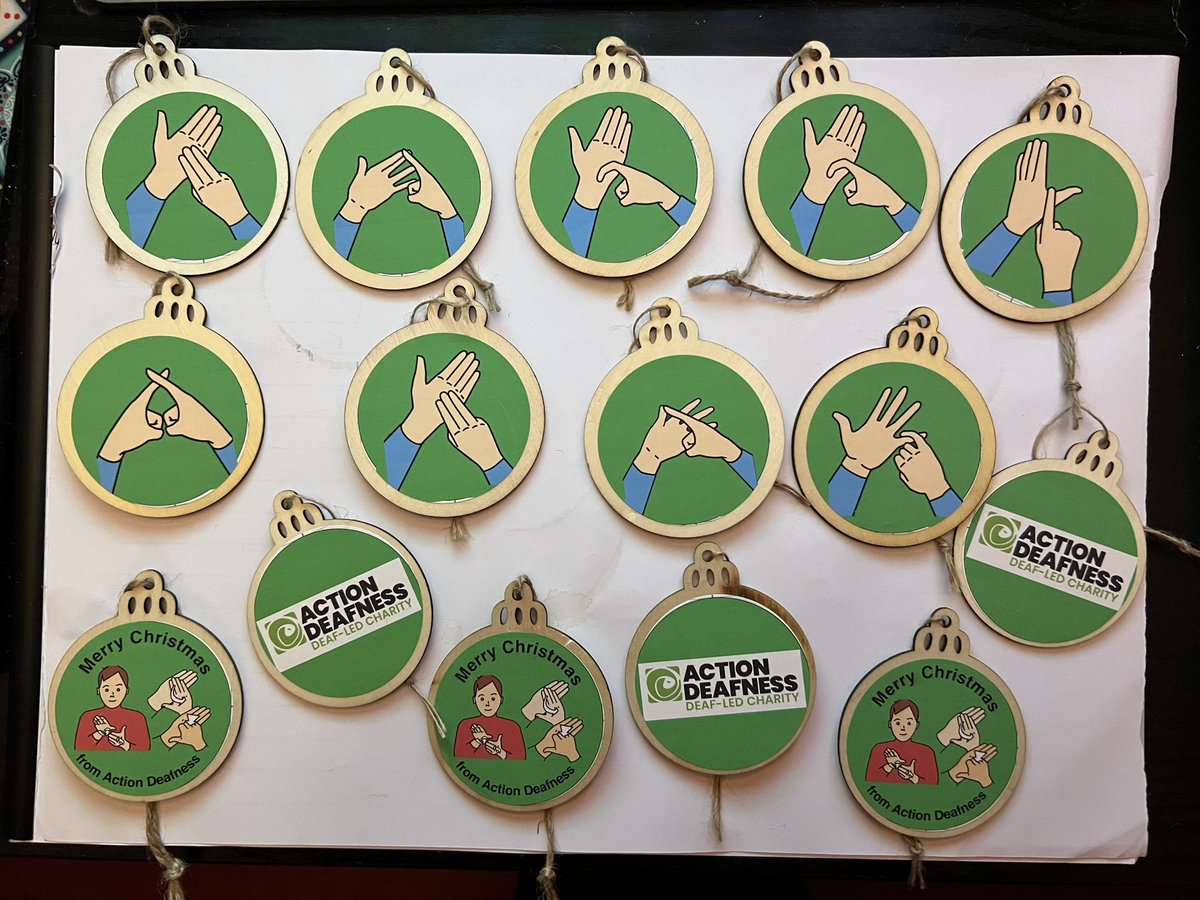 Made baubles for Worcester Cathedral Xmas Tree. <a href="/ActionDeafness/">Action Deafness</a> <a href="/CEOActionDeafns/">Craig Crowley MBE (DLY)</a>