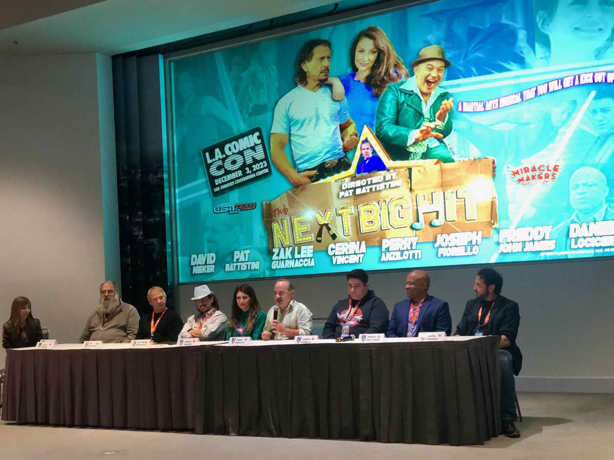 <a href="/comicconla/">Los Angeles Comic Con</a> for #TheNextBigHit screening &amp; panel with fellow cast &amp; crew. #ComicConLA #indiefilm #actor <a href="/HoosierFilms/">Hoosier Daddy Films</a> @ZakLeeLightRow <a href="/cerinavincent/">Cerina Vincent</a> <a href="/grazianomolteni/">Graziano Molteni</a> #gosquirrely #actorslife #actors @wemakemovies #wemakemovies