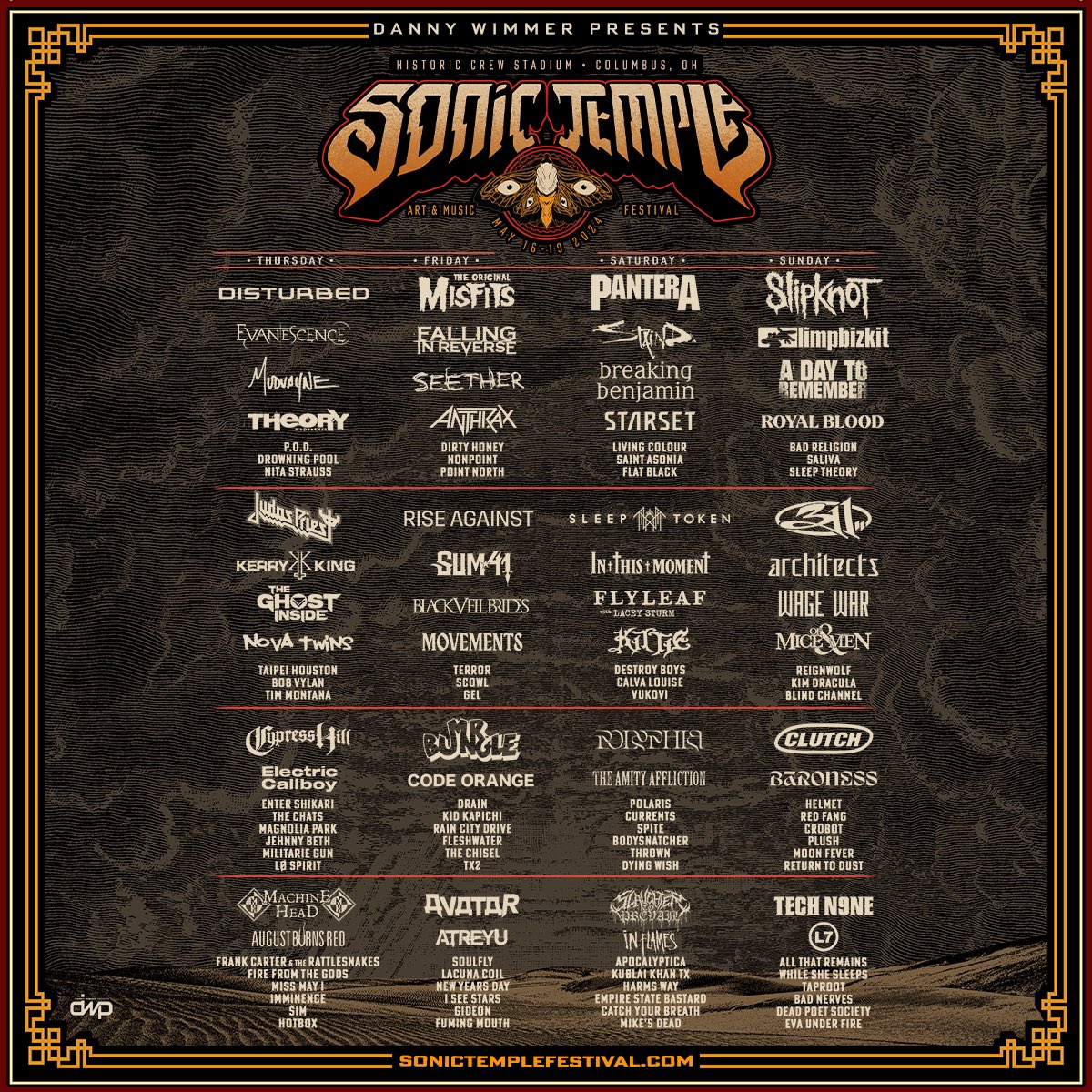 Happy to announce we’re joining these other amazing artists at @SonicTempleFest in 2024!