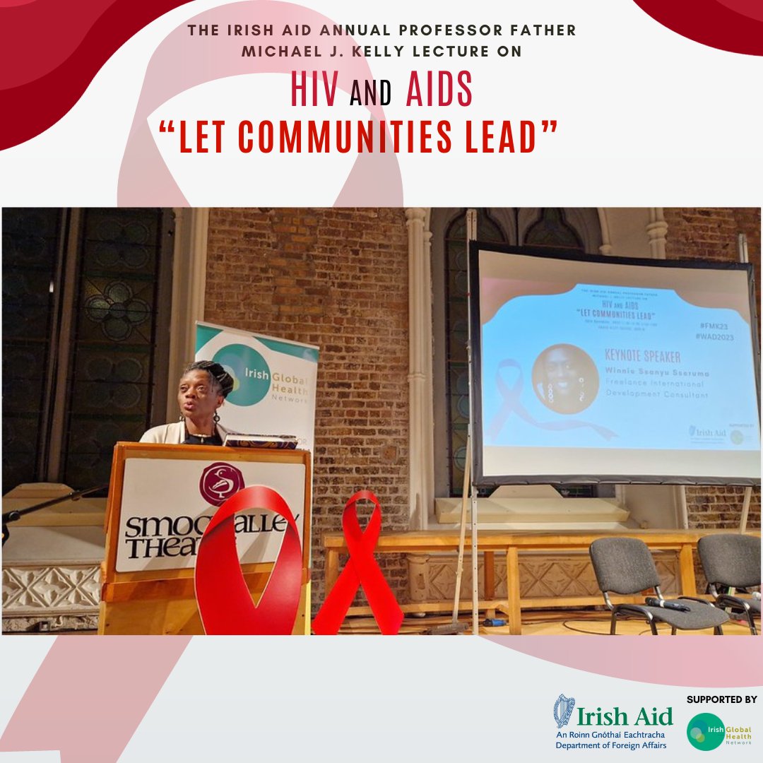 ifglobalhealth's tweet photo. Thank you to everyone who attended the Irish Aid Annual Professor Father Michael Kelly Lecture last week!

In case you missed it, you can catch up on the full recording here https://t.co/rFg32ZOYSQ

#FMK23 #WAD2023 
@Irish_Aid @HIVIreland @GlobalFund @DilW @EimearMusic https://t.co/tNHFJA6NAO