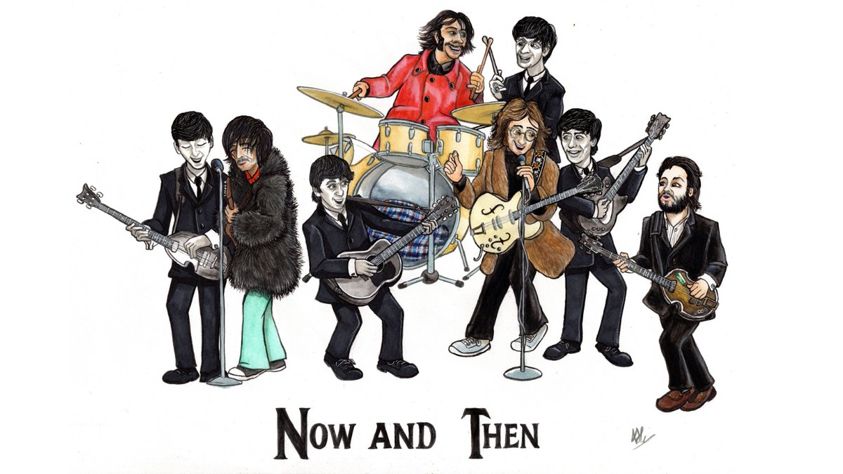 Illustration_AC's tweet photo. See this Instagram photo by @alexcrumpillustration https://t.co/g3RjQGo238 #Beatles #NowAndThen https://t.co/JPIO1a2oec