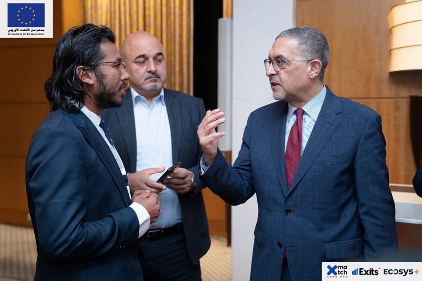 ExitsMENA's tweet photo. Important visit on the second day of #Xmatch!
We were honored by the presence of Mr. Hossam Heba, the CEO of the Investment and Free Zones Authority, discussing the vital role of startups as a fundamental pillar for the Egyptian economy.
#Exits #MENA #startup #investment https://t.co/ih93bJOiR4