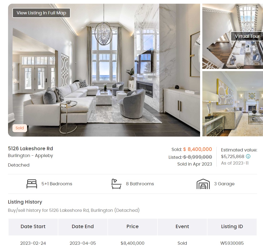 📢 Massive Burlington Waterfront Mansion Owned by a Toronto-Born NBA player  🏀 Rendered 