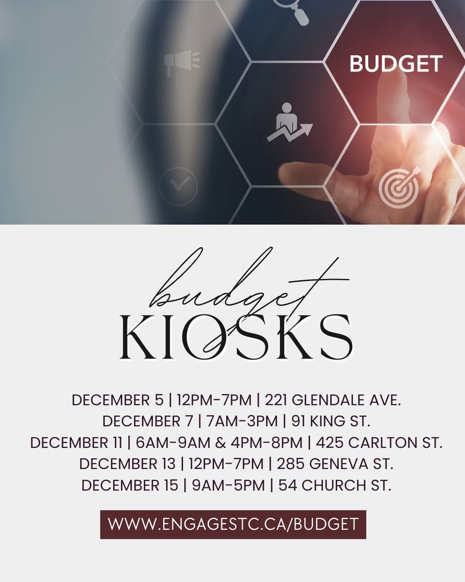 MatSiscoe's tweet photo. There is still time to ask questions and provide feedback on the City’s multi-year budget! Engage with us at: https://t.co/TdKdjTPivT

#BudgetSZN #LocalBudget #OurHomeSTC #InvestInSTC #SupportLocal #CommunitySupport #Community #Mayor #CityCouncil #OntarioBigCityMayors #OBCM https://t.co/JN4XhbVbAa