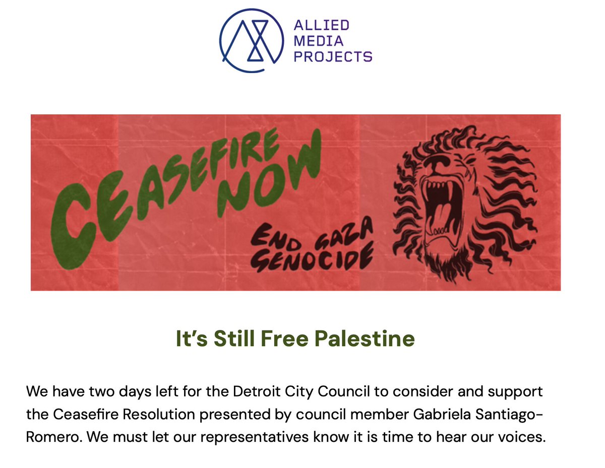 I hadn't seen this statement from <a href="/Allied_Media/">Allied Media Projects</a> 🤎 Pretty long and extensive with a list of actions and resources.