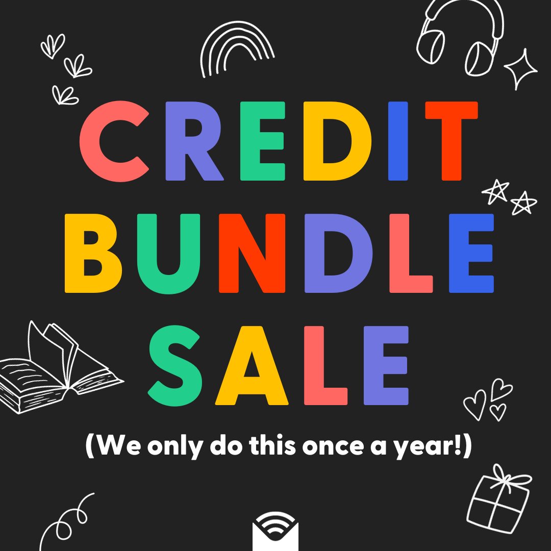 Our Credit Bundle Sale is HERE! 😍 Today through December 7th, credit bundles are 10% off. Bundles make a great gift, or stock up on credits for yourself to enjoy. No matter what, your purchase supports your indie bookshop. Start shopping: libro.fm/gift