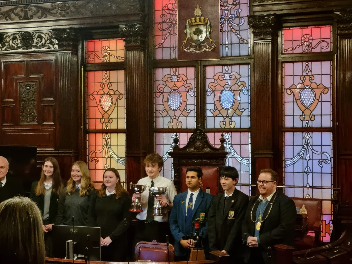 It was a pleasure to accompany S4 pupil Rose to the Glasgow Speaker's Club Speech competition. Rose achieved runner-up with a simply outstanding speech! <a href="/HolyroodSec/">Holyrood Secondary</a> <a href="/MrsSharonWatson/">Sharon Watson</a> <a href="/MrCharlick/">Mr Charlick</a>